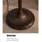 Vintage-Style Glass, Wrought Iron & Resin Floor Lamp
