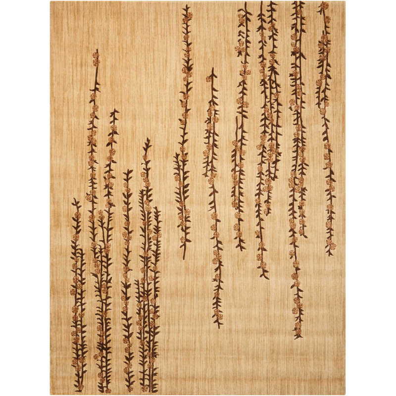 Kindra Wool Floral Indoor Rug, Rectangle 2' x 3'