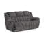 Dane Manual Reclining Sofa, Grey Polyester, Pillow Top Arms, 87 Inch