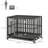 Dog Crate Dog Playpen with Lockable Wheels
