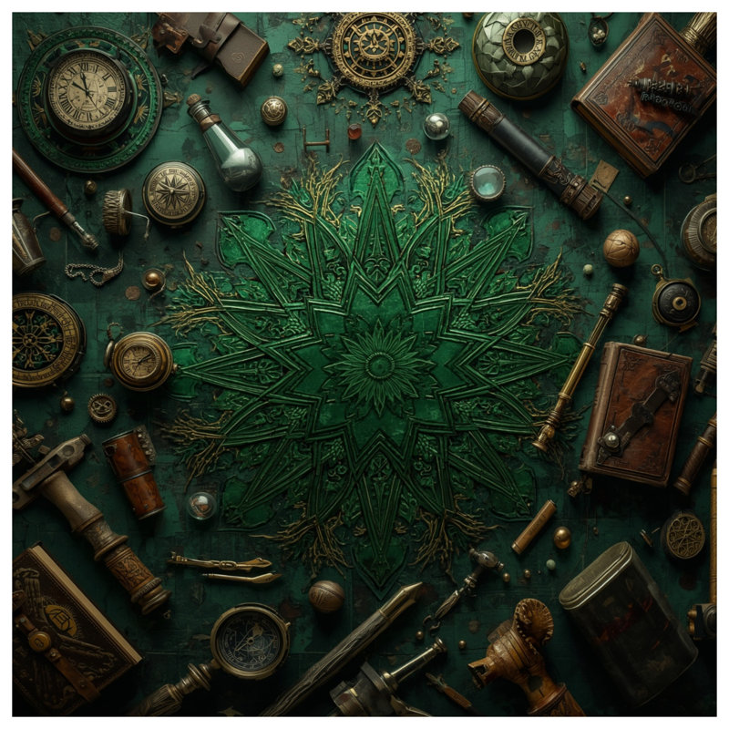 Rideaux de fenêtre Steampunk Compass Collection, 50 po x 92 po - 1 panneau, Transparent