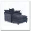 Fauteuil en chenille avec repose-pieds
