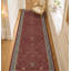 Tapis de couloir bohème vintage 76 cm x 244 cm, envers en caoutchouc antidérapant lavable-1032653781