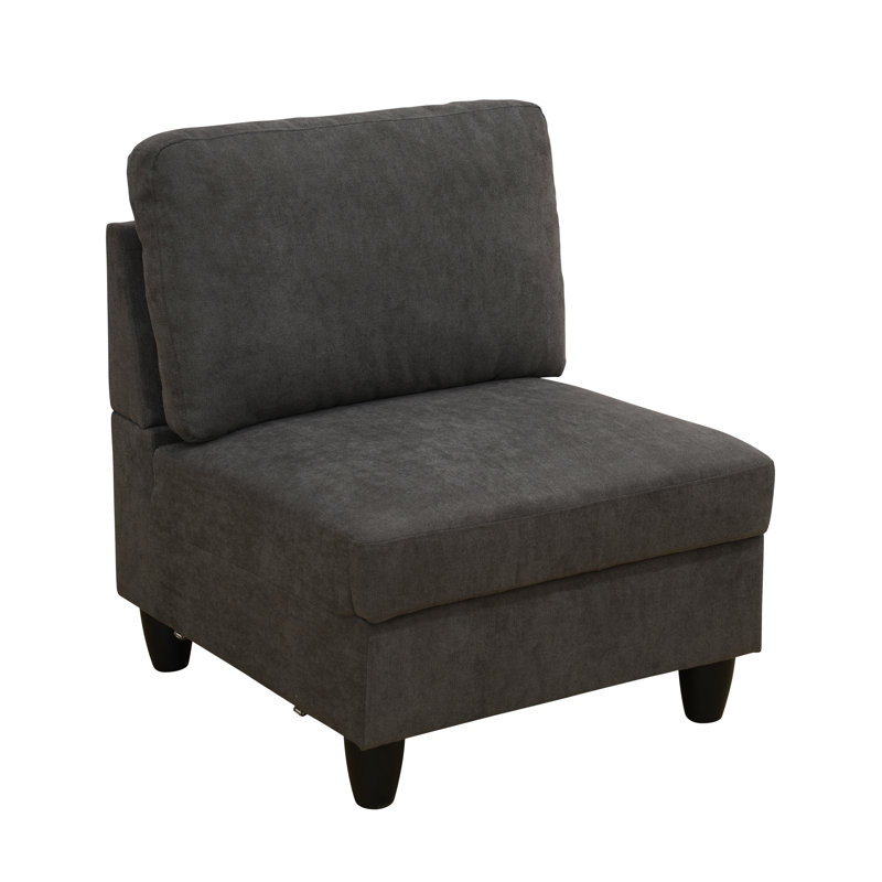 Trefann Upholstered Accent Chair, Brown Fabric