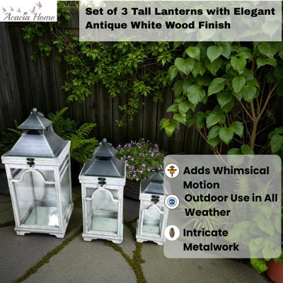 3 Piece Floor Lantern Set