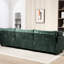 Canapé en chenille Xxxl 3, 113,1 * 32,69 * 33,82 po, pas facile à s'effondrer, tissu teinté, arrondi, forme de corps d'appartement, poche de rangement côté usure-1946654222