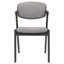 Chaise de salle à manger en noyer foncé et gris (ensemble de 2)-1866057683-1866057682