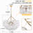 9 - Light Dimmable Chandelier