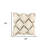 18" Cream And Black Textured Lattice Throw Pillow