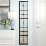 Cathcart Windowpane Metal Framed Wall Mirror