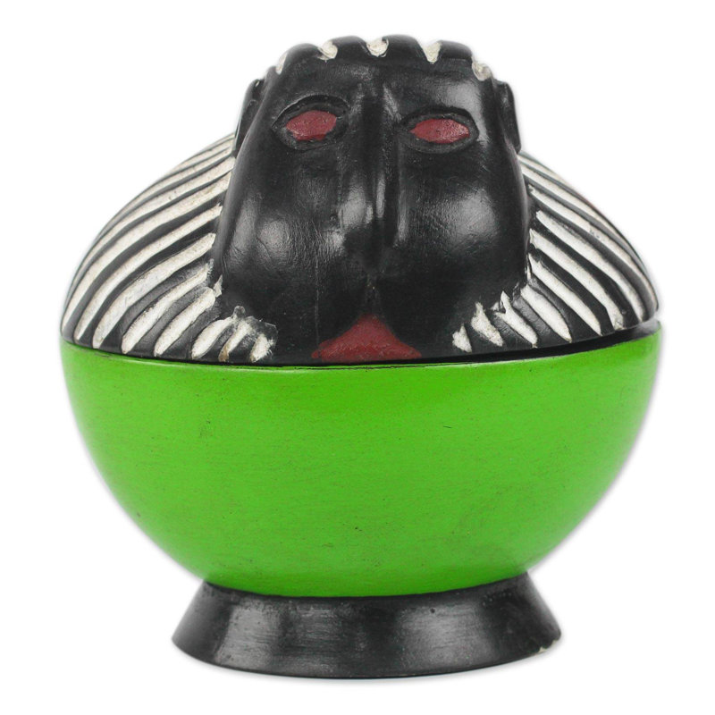 Pot décoratif en bois pour le détenteur de singe Danika