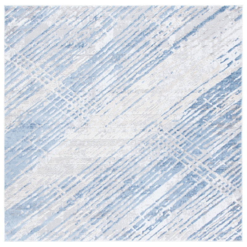 Aldina 700 Performance Abstract Rug, Square 6'7"