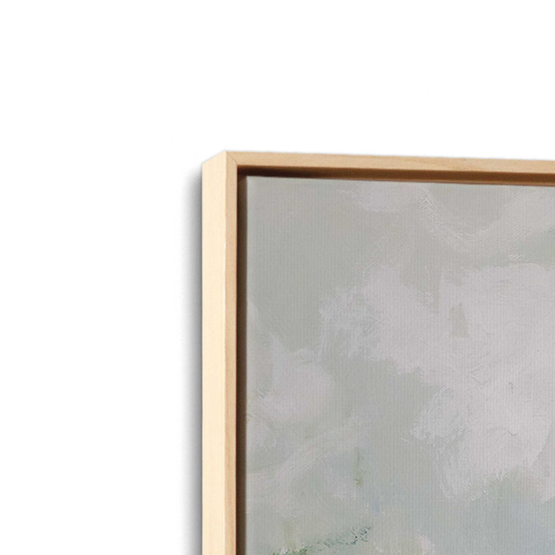 «Peaceful Riverside View I», reproduction sur toile , Cadre américain en érable flottant, H 48,75 po x l 32,75 po x P 1,75 po