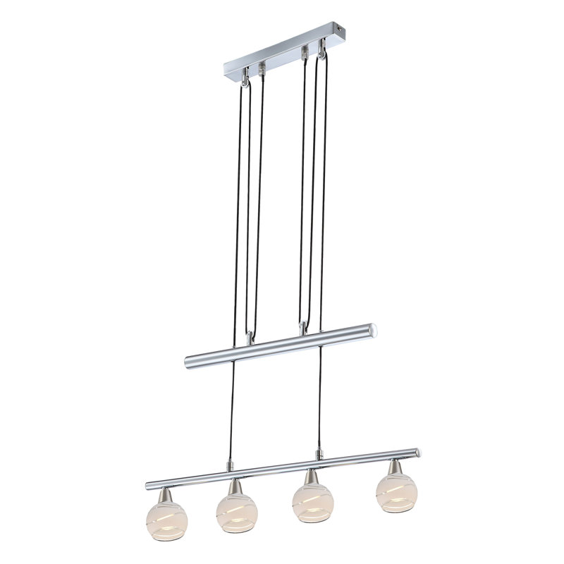 Mcmurray 4 - Light Satin Kitchen Island Pendant