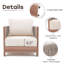 Chaise d'extérieur 2 pièces avec coussins 2 pièces
