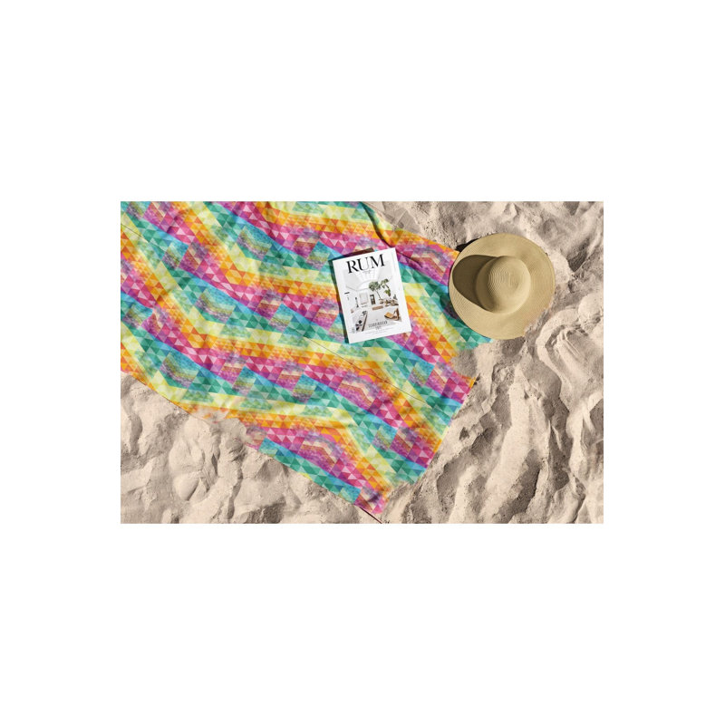 Serviette de plage ultra-douce, 30 x 59 pouces | Microfilament 70% polyester / 30% polyamide | Séchage rapide, léger et compact pour les voyages | Parfait pour la plage, la piscine, la salle de sport et les aventures en plein air