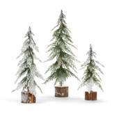 The Holiday Aisle® 3 Piece Frosted Trees Set & Reviews | Wayfair