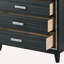 Commode de style moderne avec finition noire-749322033