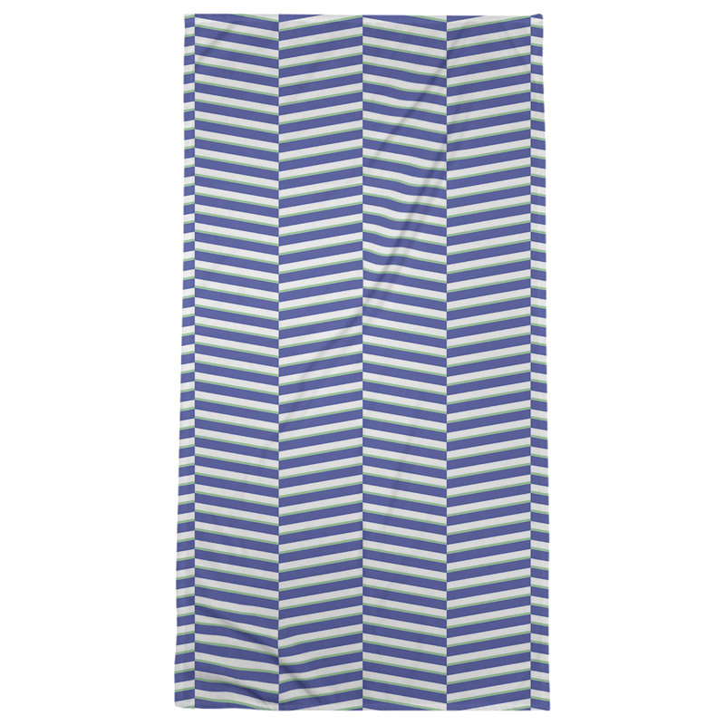 Jaya Bath Towel, Blue/Green