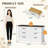 47" 6 Drawer Dresser,Double Dresser For Bedroom, High Quality Chest Of Drawers For Living Room, Hallway, Closet-651550935-643646808