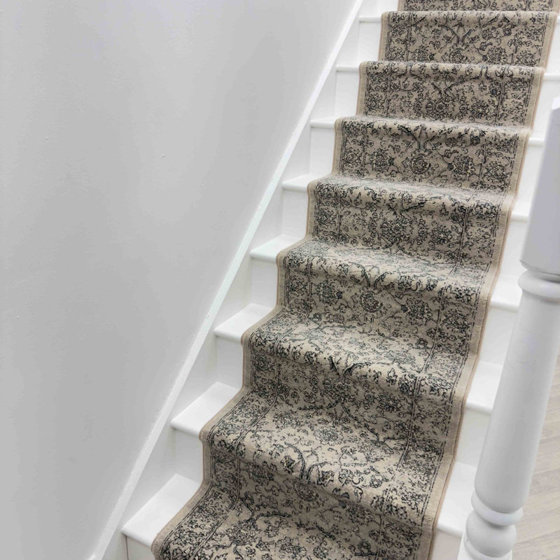 Stair Runner Floral Area Rug, Stair Runner 66 x 540 cm
