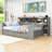 Wooden Daybed with 2 Drawers Storage and Built-in-Desk-2062152091