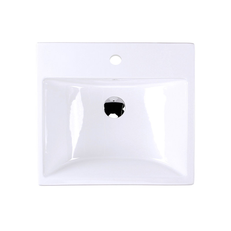 Piazza 19.5'' L Bathroom Sink, Single