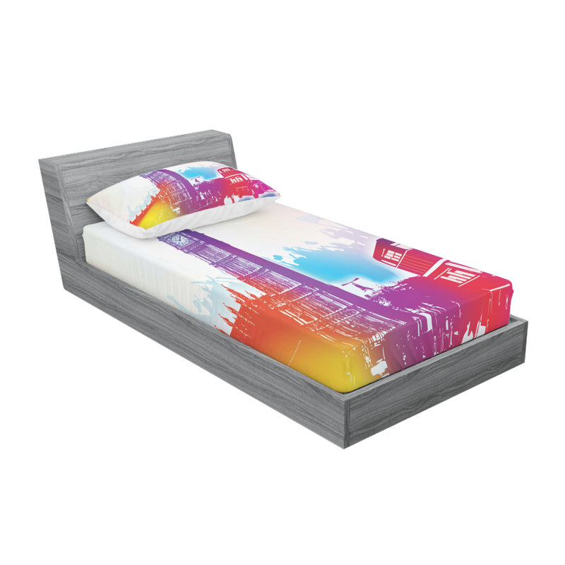 London Microfiber Sheet Set, Twin Sheet Set + Fitted Sheet + 1 Pillowcase
