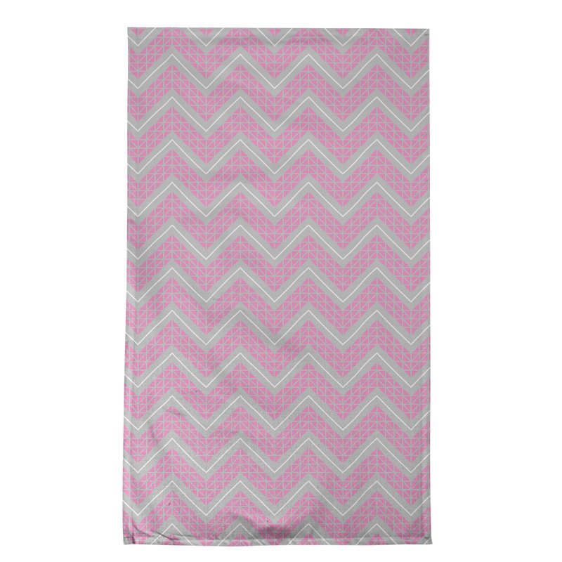 Stephenie Tea Towel Kitchen Towel, Light Pink/Gray, Cotton Twill
