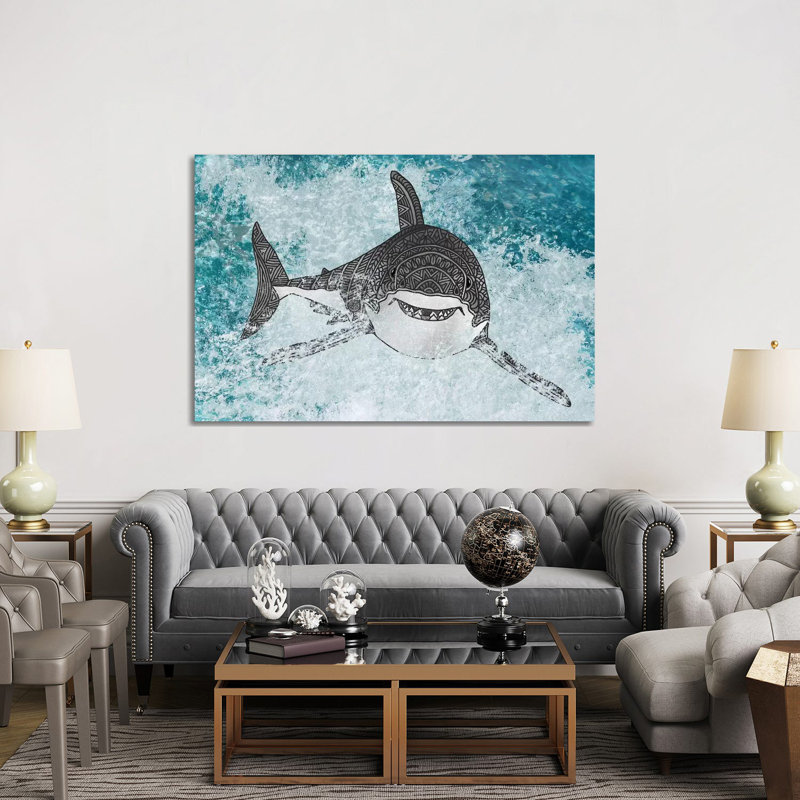 Shark by Angelika Parker - Wrapped Canvas Gallery-Wrapped Canvas Giclée, 152.5 cm H x 101.5 cm W