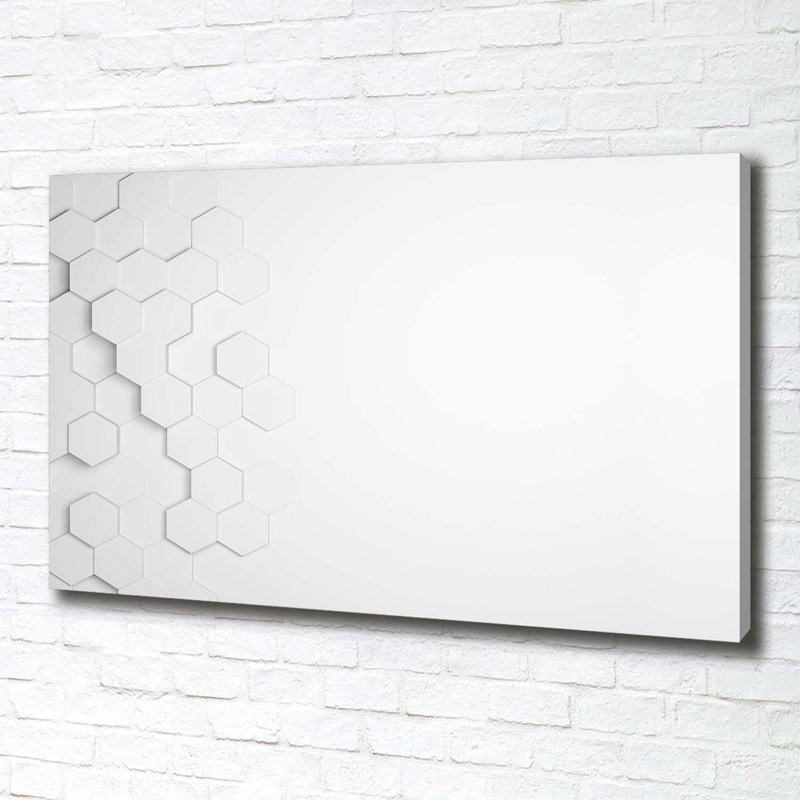 Hexagons Background - Wrapped Canvas Print