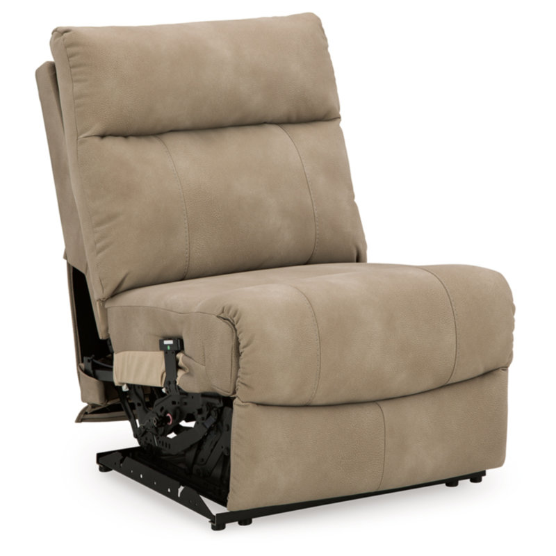 Matsuda 5-Piece Power Reclining Sectional, Similicuir beige