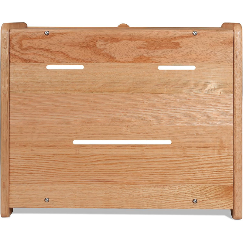 Bread Box, Solid Wood Oak Bread Box for Kitchen Countertop, Double Layer Bread Container for Bread Storage, Large Capacity Breadbox with Clear Window, Pre-assembled