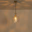 Suspension moderne à une lumière de 11,8 po avec abat-jour en verre martelé en forme de cloche