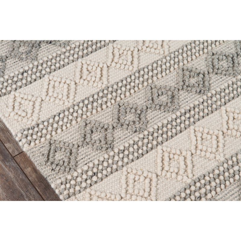 Laileen Viscose Geometric Indoor Rug, Rectangle 6' x 9'
