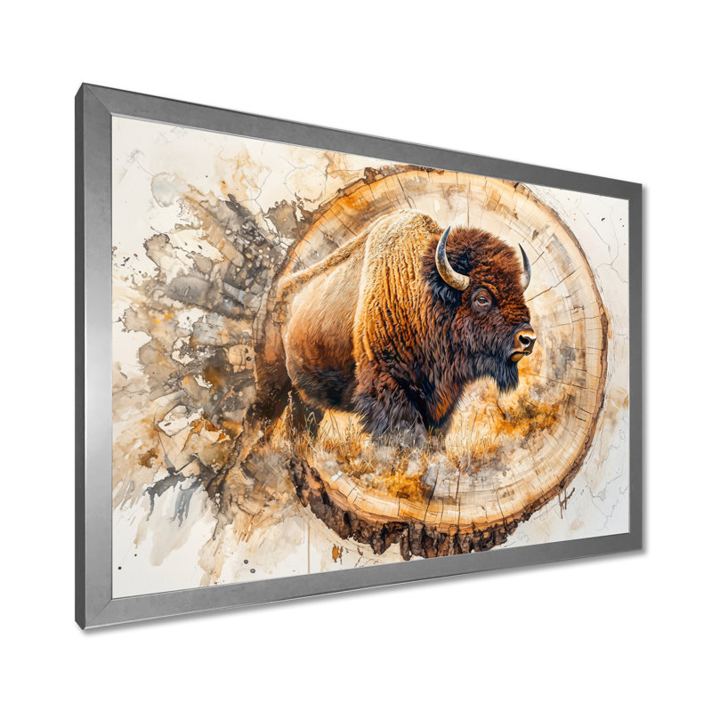 Genni - Animals Large Wall Art, H 12 po x l 20 po, Cadre simple, Argent argent