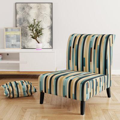 Fauteuil de chambre Serene Green Stripes