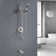 Tub And Shower Faucet Set Complete Shower Tub Kit Dual Shower Head And Handheld 2 In 1 Combo Set Shower System With Tub Spout Tub And Shower Trim Kit Combo Set Shower Fixtures