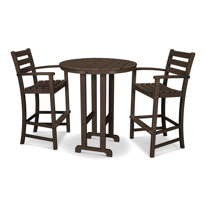 Monterey Bay 3-Piece Round Bar Set, Vintage Lantern
