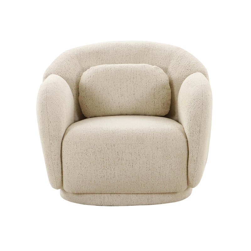 Misty Boucle Accent Chair, Cream