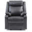Fauteuil inclinable contemporain noir rembourré