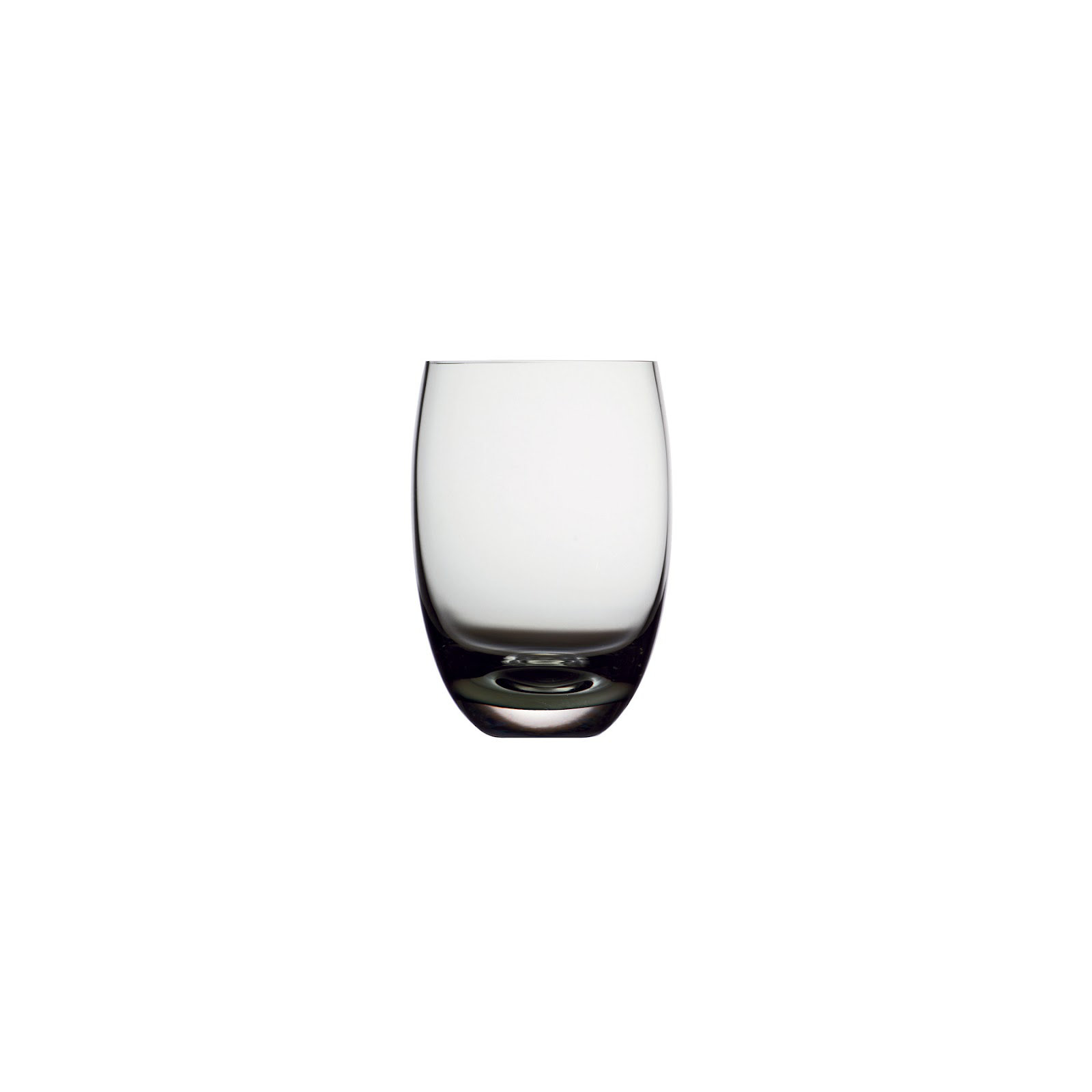 Colored O Crystal Drinking Glass, Gray