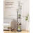 Floor Lamp With Shelves Modern Floor Lamp With 3 Linen Shades And Foot Switch, 3-light Standing Lamp-1906065861