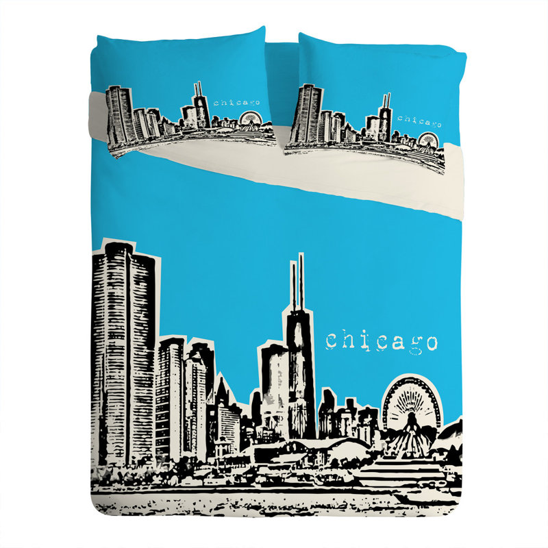Taie d’oreiller chicago Bird Ave, Standard