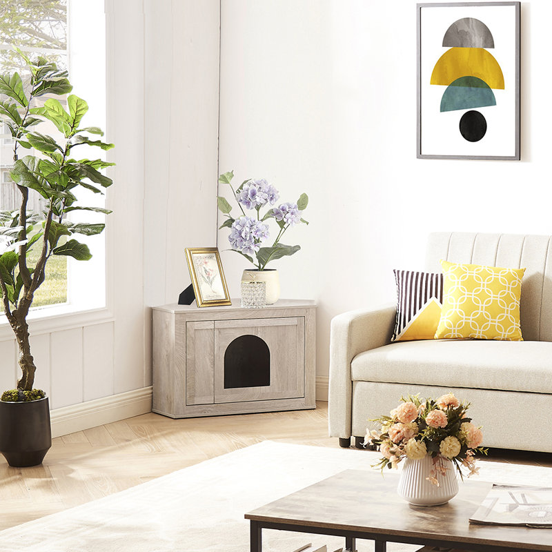 Enceinte d'angle pour litière pour chat Evesham Furniture