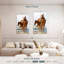 Brampt chevaux bruns-108521591