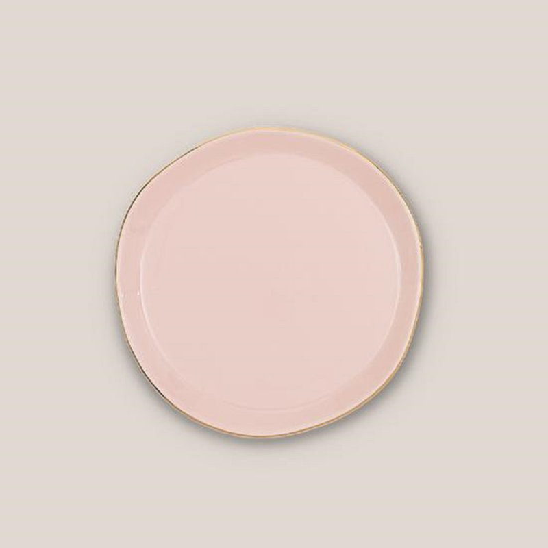 Hertfordshire Good Morning Plate Morning, Vieux rose