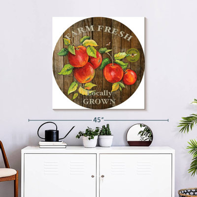 Plaque murale Khylige Farm Fresh Apples I