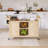 50" Stainless Steel Countertop Kitchen Cart With Spice Rack & Towel Rack-1250298814