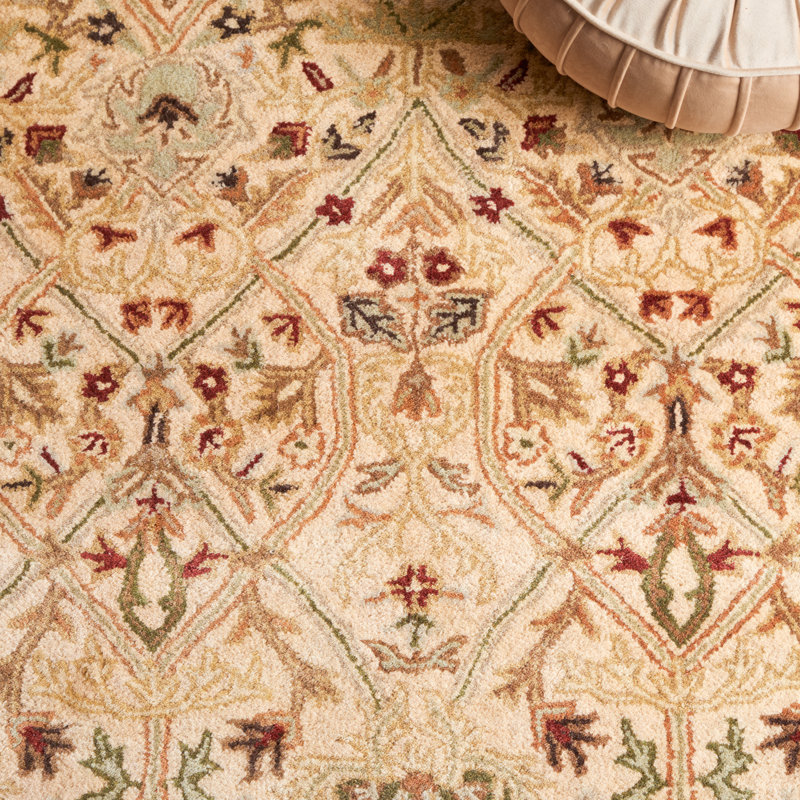 Evie Hand Tufted New Zealand Wool Oriental Rug, Rectangle 2' x 3'